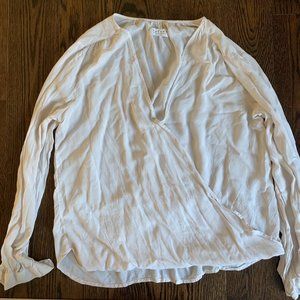 Velvet White Blouse